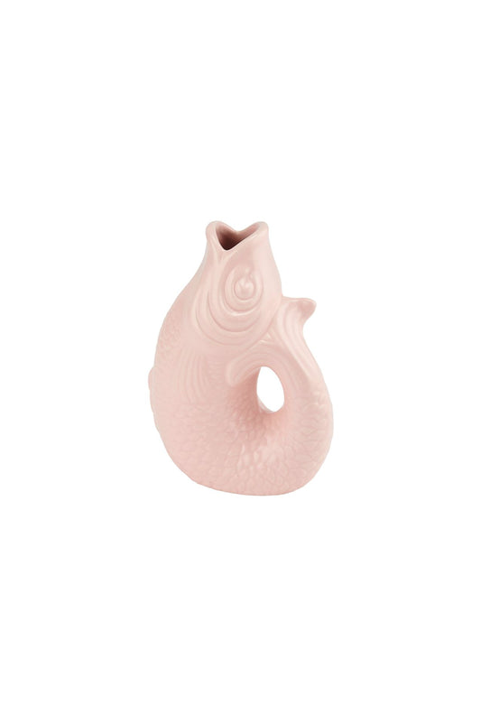 Vase poisson Monsieur Carafon, taille XS, sea pink