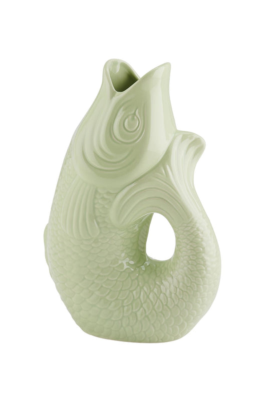 Vase poisson Monsieur Carafon, taille S, seafoam