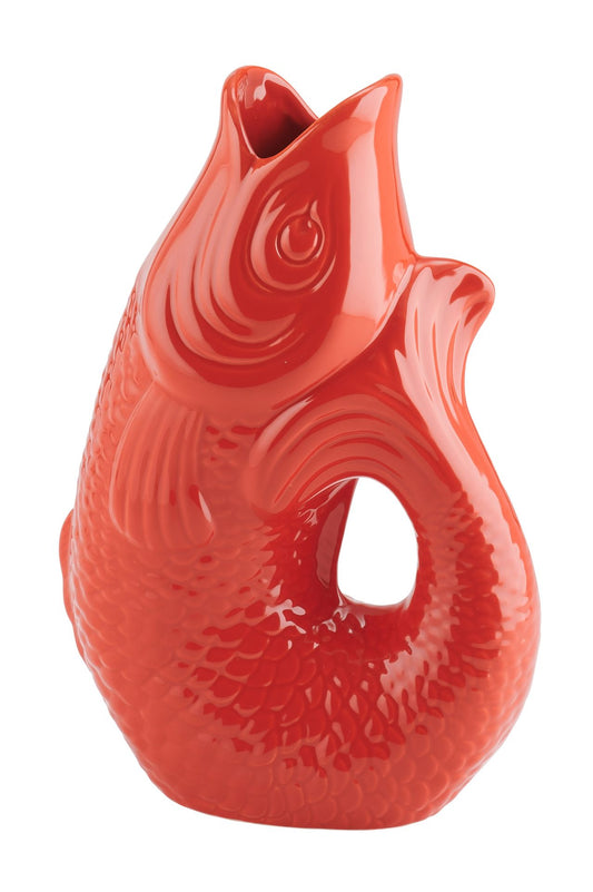 Vase poisson Monsieur Carafon, taille L, coral red