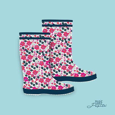 Petit tableau BOTTES LIBERTY 11 x 11 cm