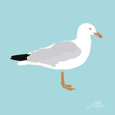 Petit tableau GOELAND 11 x 11 cm
