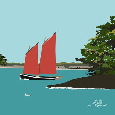 Petit tableau SINAGOT 11 x 11 cm