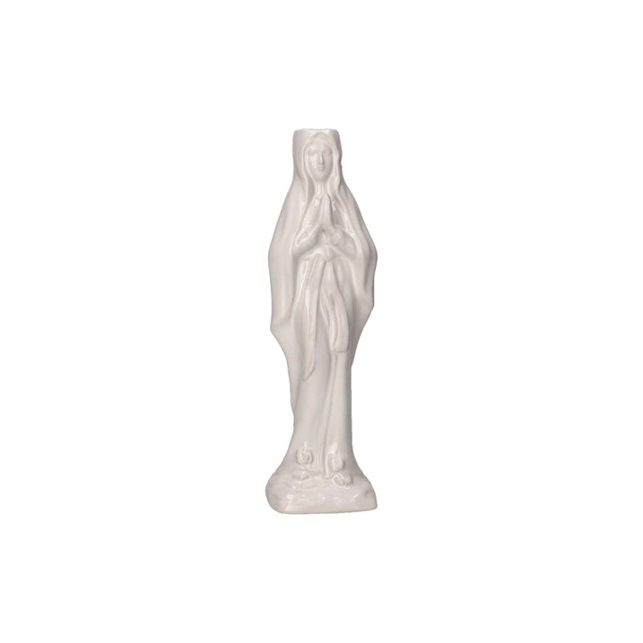 Vase blanc "vierge marie"