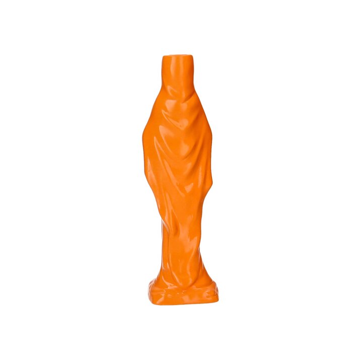 Vase néon orange "vierge marie"