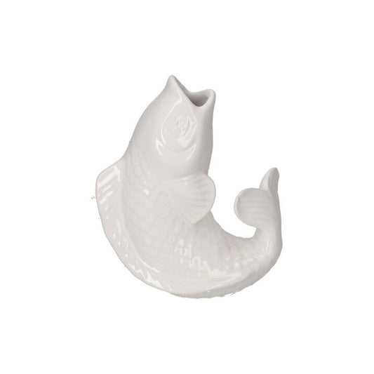 Vase poisson "Mamsell Koi" , taille XS, blanc