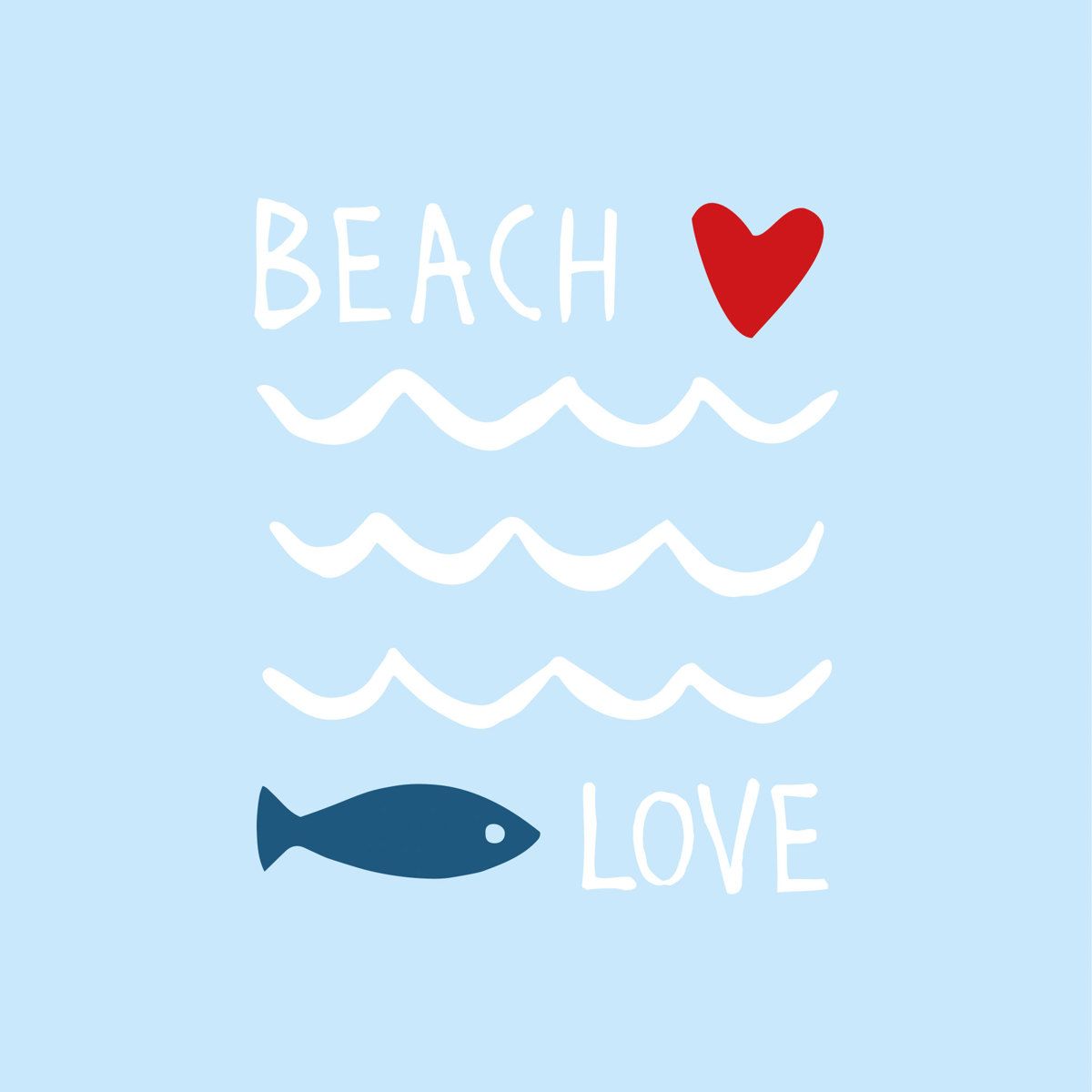 Serviettes en papier BEACH LOVE