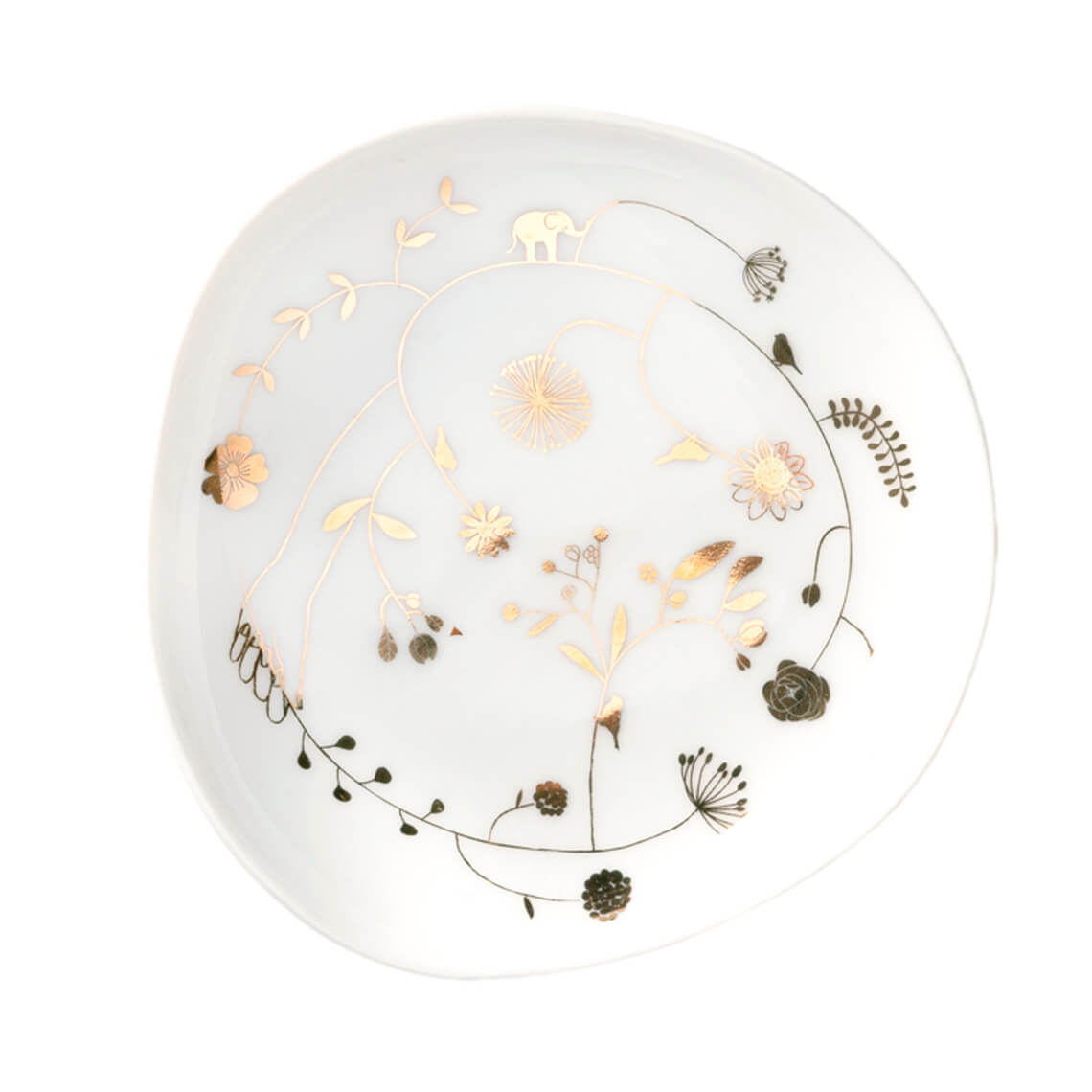 Lot de 3 mini vides poches en porcelaine Wonderland « Fleurs »