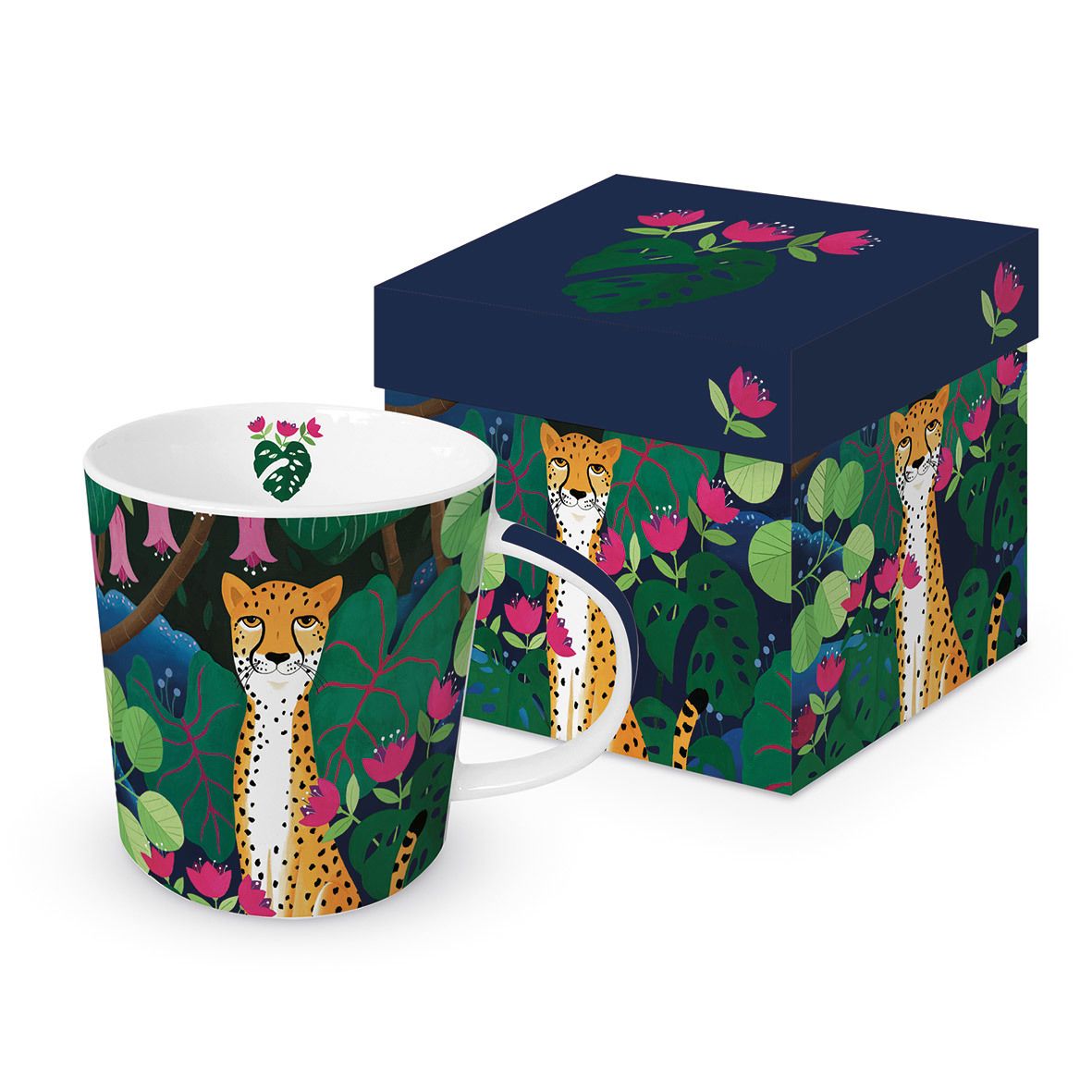 Mug en porcelaine "guepard" - boite cadeau