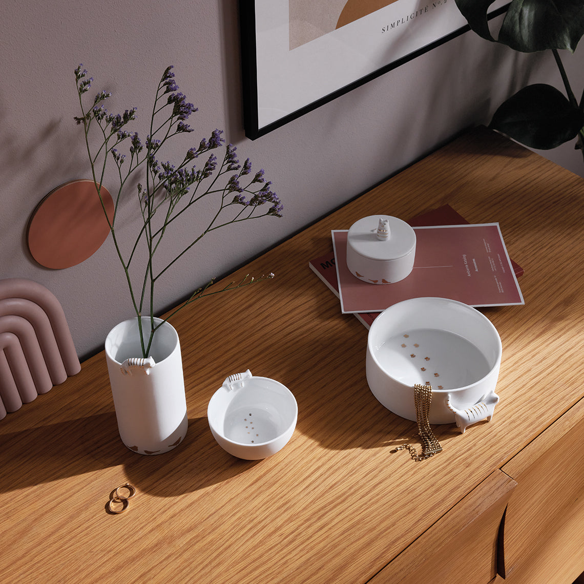 Boite en porcelaine "chat" - Räder design
