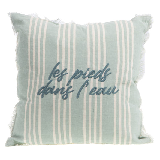 coussin "LES PIEDS DANS L'EAU" - Amadeus