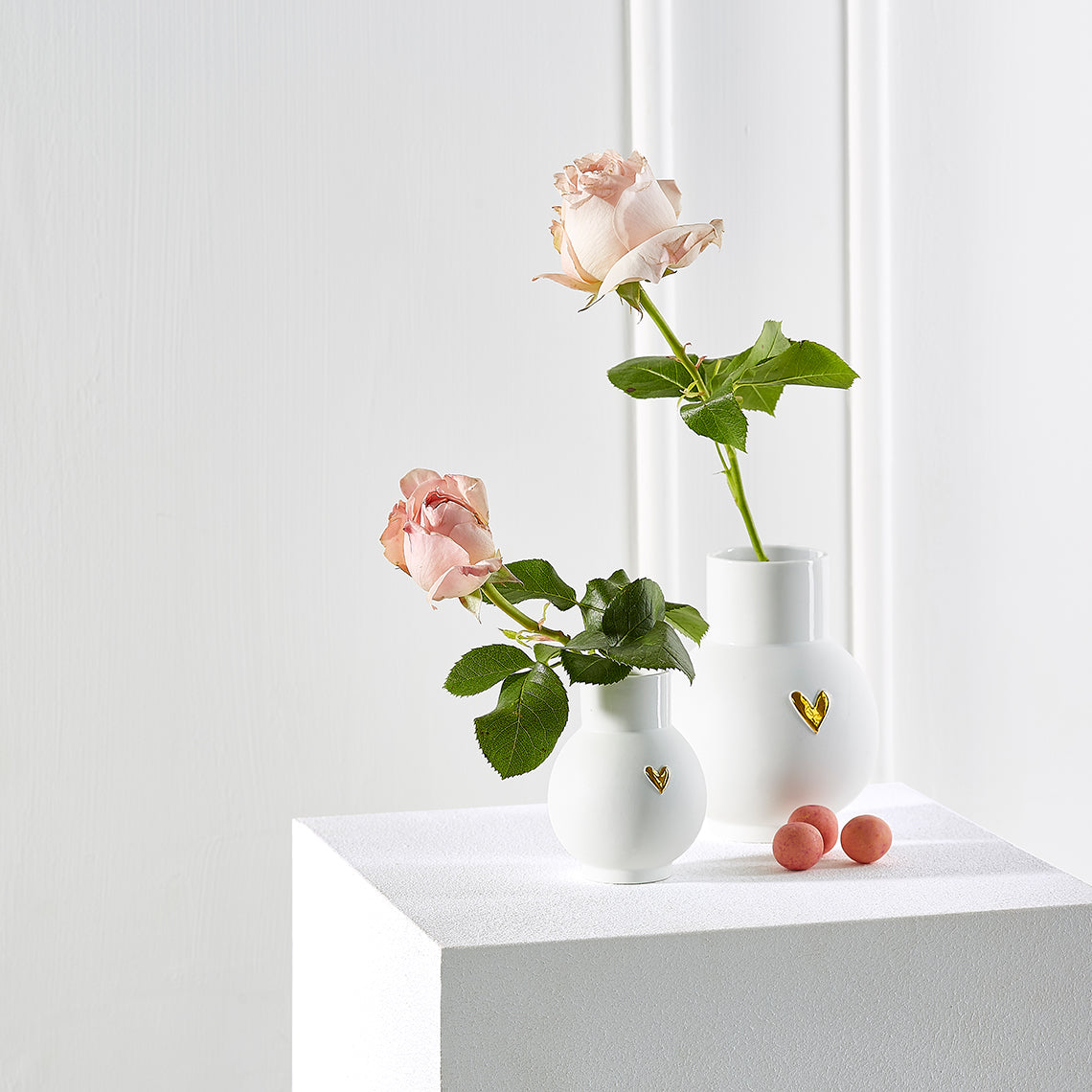 Ravissant Mini vase boule « Cœur doré » - Räder Design