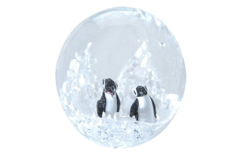 sulfure deux pingouins dans la mer polaire (petite taille)