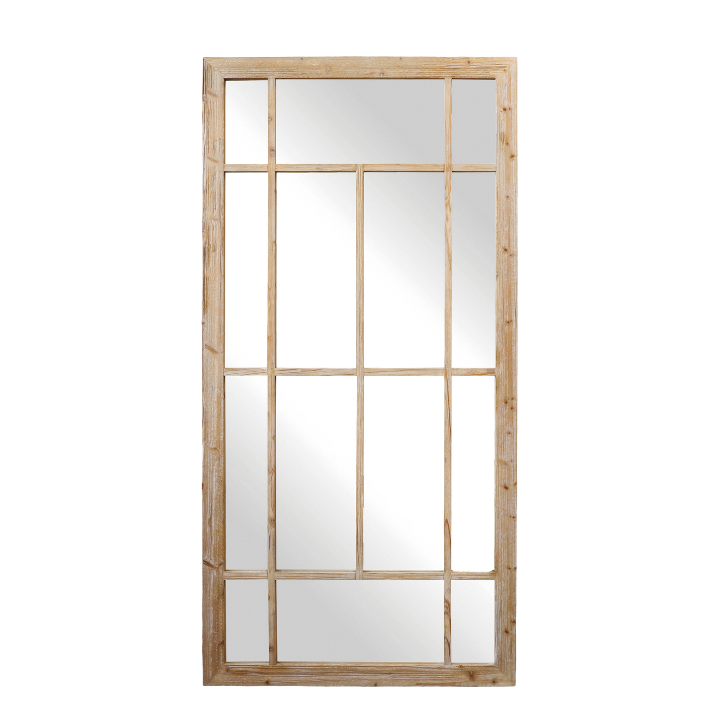 Grand miroir en bois recyclé