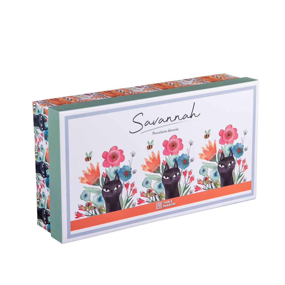 Coffret 6 tasses 'chats' 23 cl