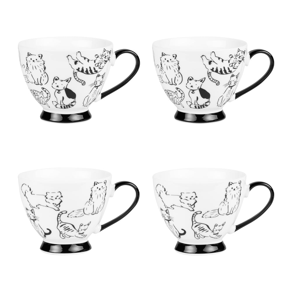 Coffret de 4 tasses "Mistigris" 20 cl