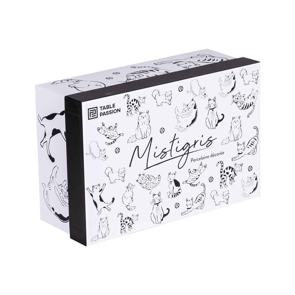 Coffret de 4 tasses "Mistigris" 20 cl