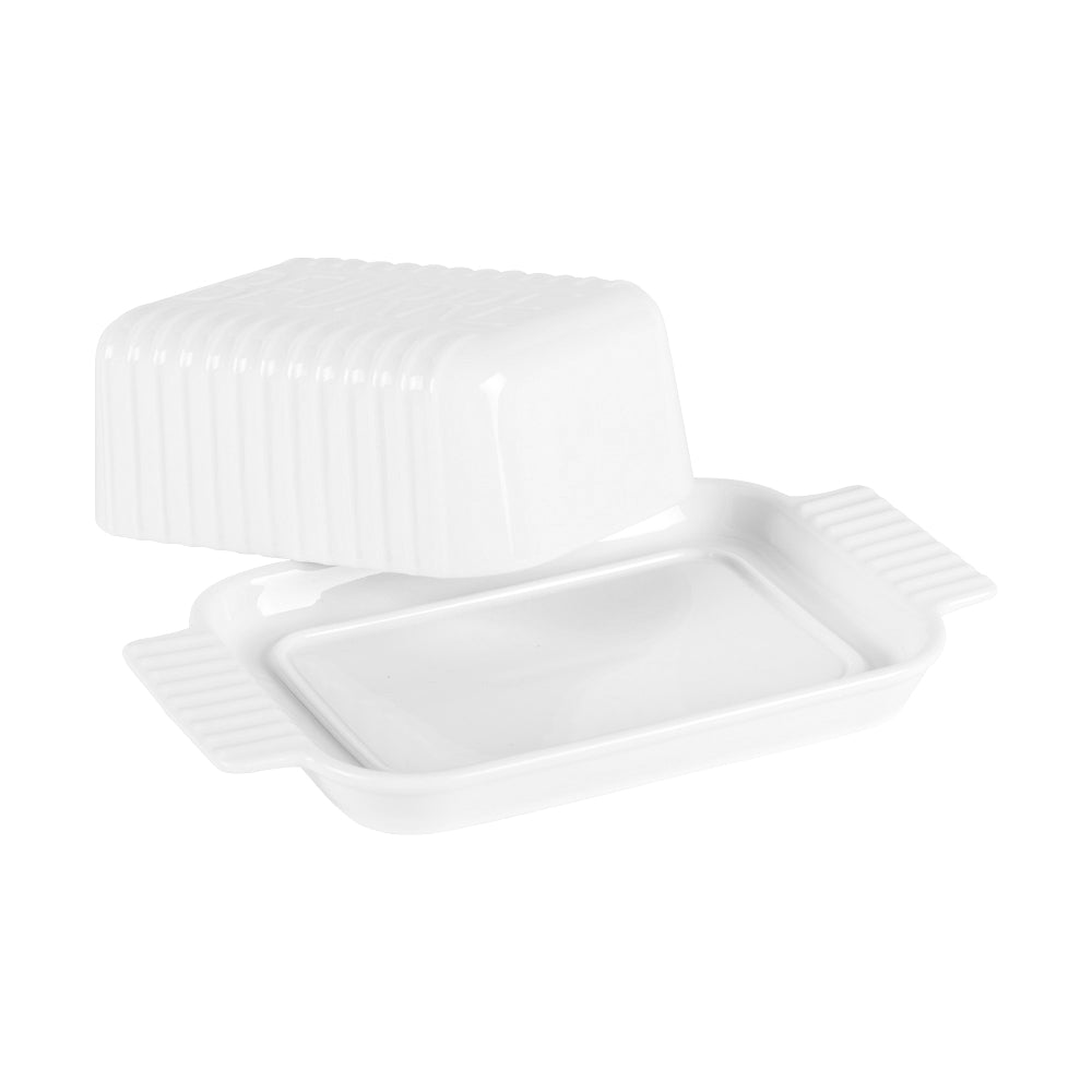 Beurrier en porcelaine