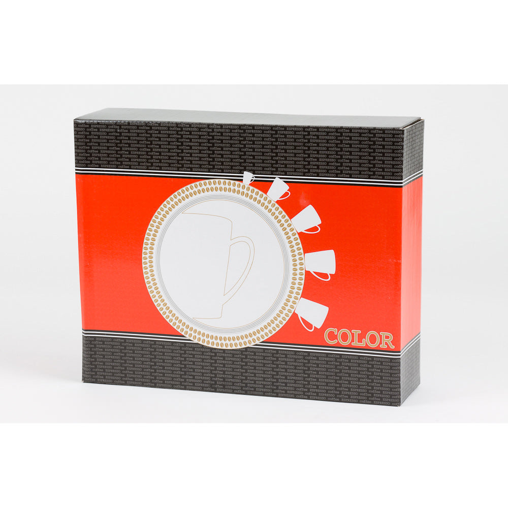 Coffret 6 petites tasses "color"