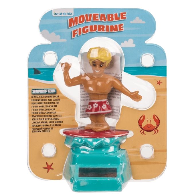Figurine mobile solaire "SURFEUR"