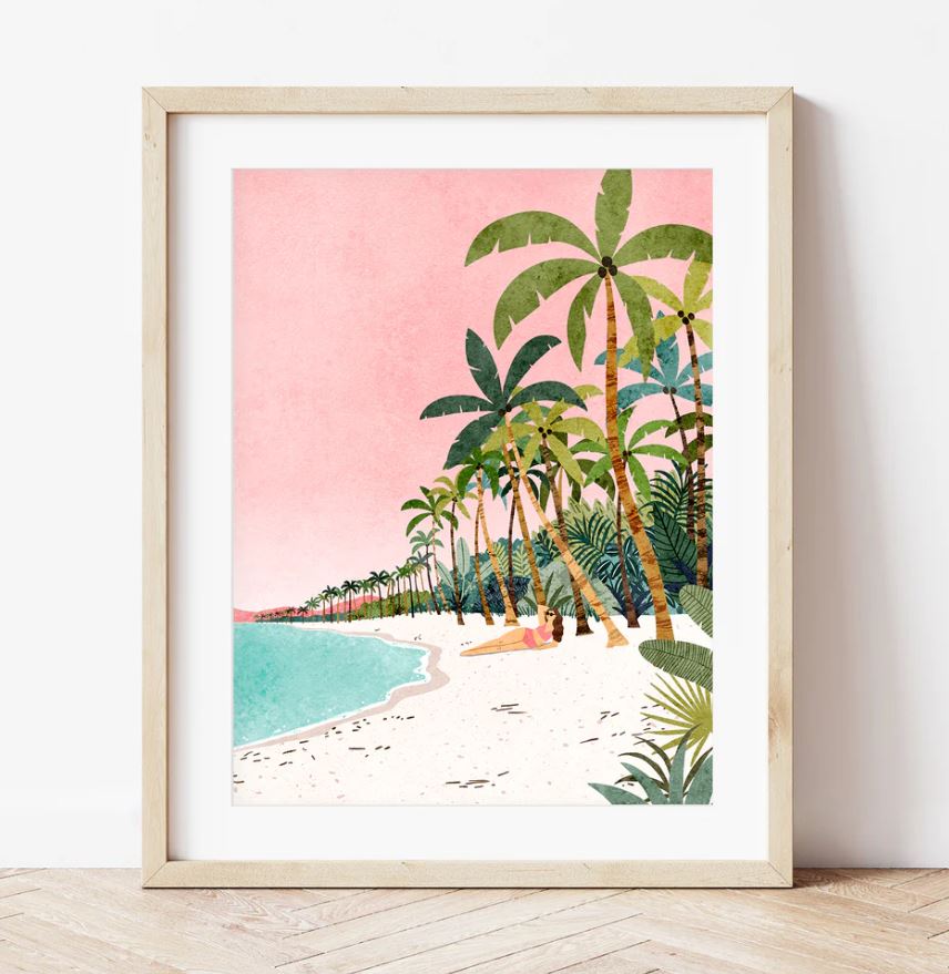 Coffret peinture au numéro - Bora Bora par Tania Garcia