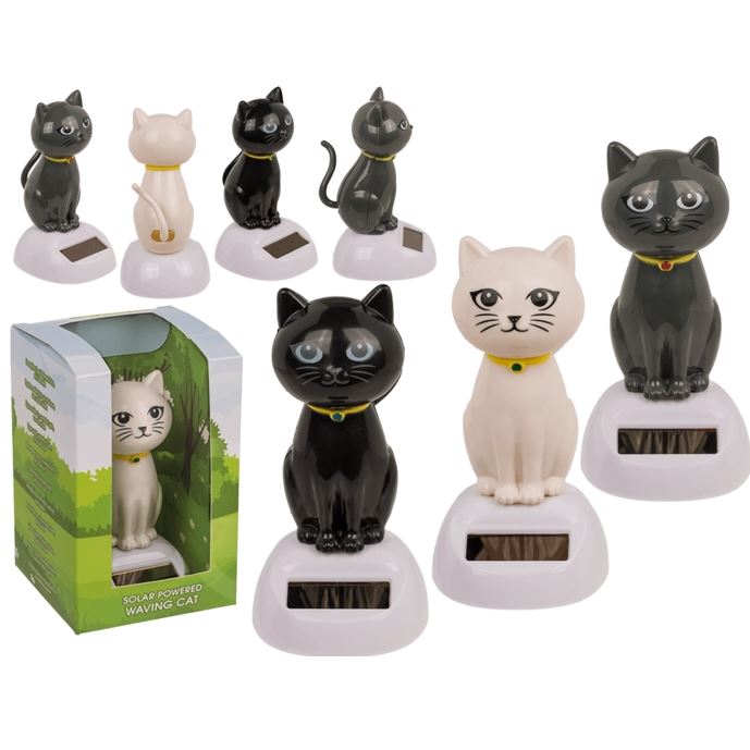 Figurine mobile solaire "CHAT"