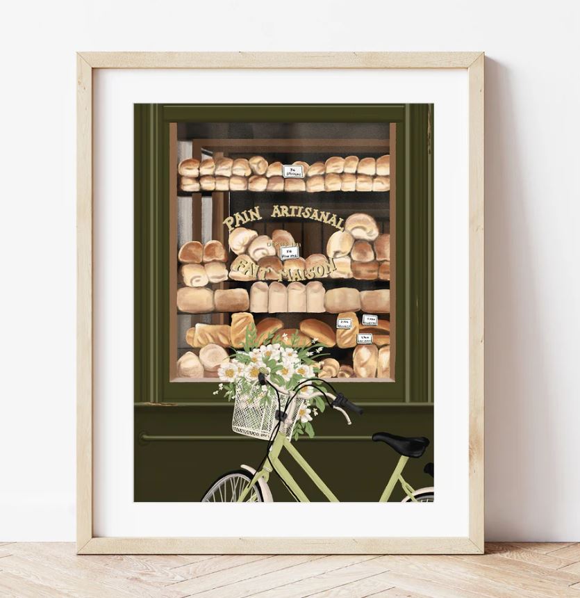 Coffret peinture au numéro - Boulangeries Parisiennes par Ananya Bhandari