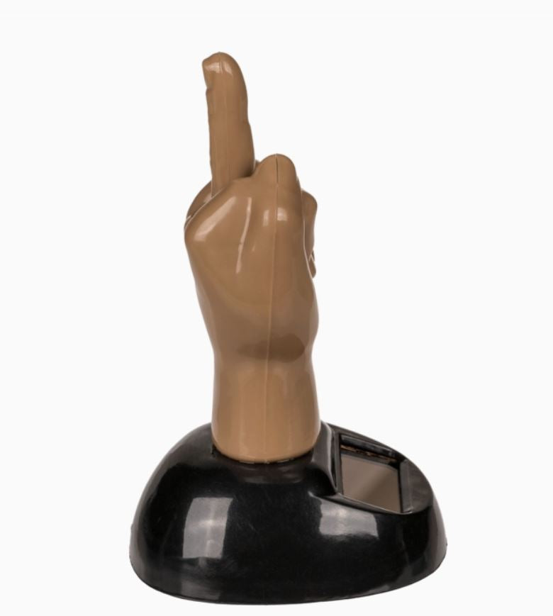 Figurine solaire majeur 'FUCK'