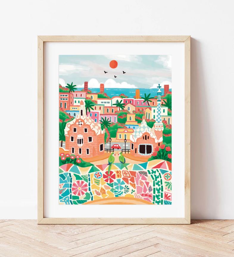 Coffret peinture au numéro - Barcelona par DazlStudio