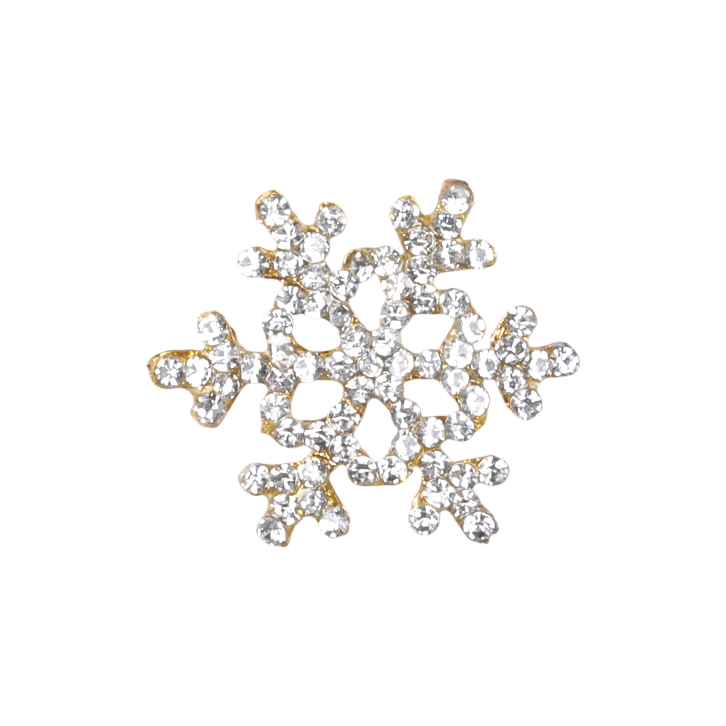 Bijou de bougie flocon strass - laiton
