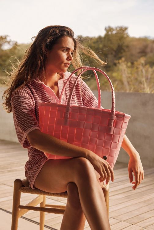 Panier shopper 'PARIS' d'HANDED BY - Coloris lovely pink