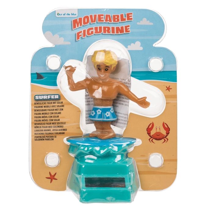 Figurine mobile solaire "SURFEUR"