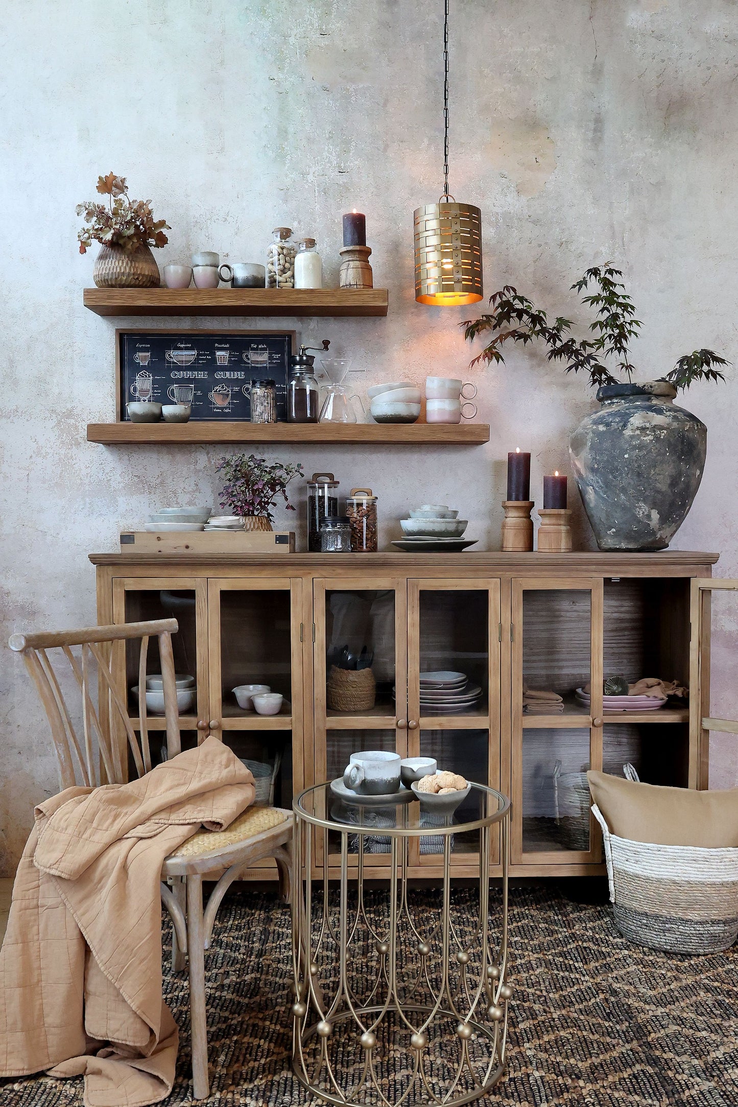 Buffet Vitrine portes vitrées