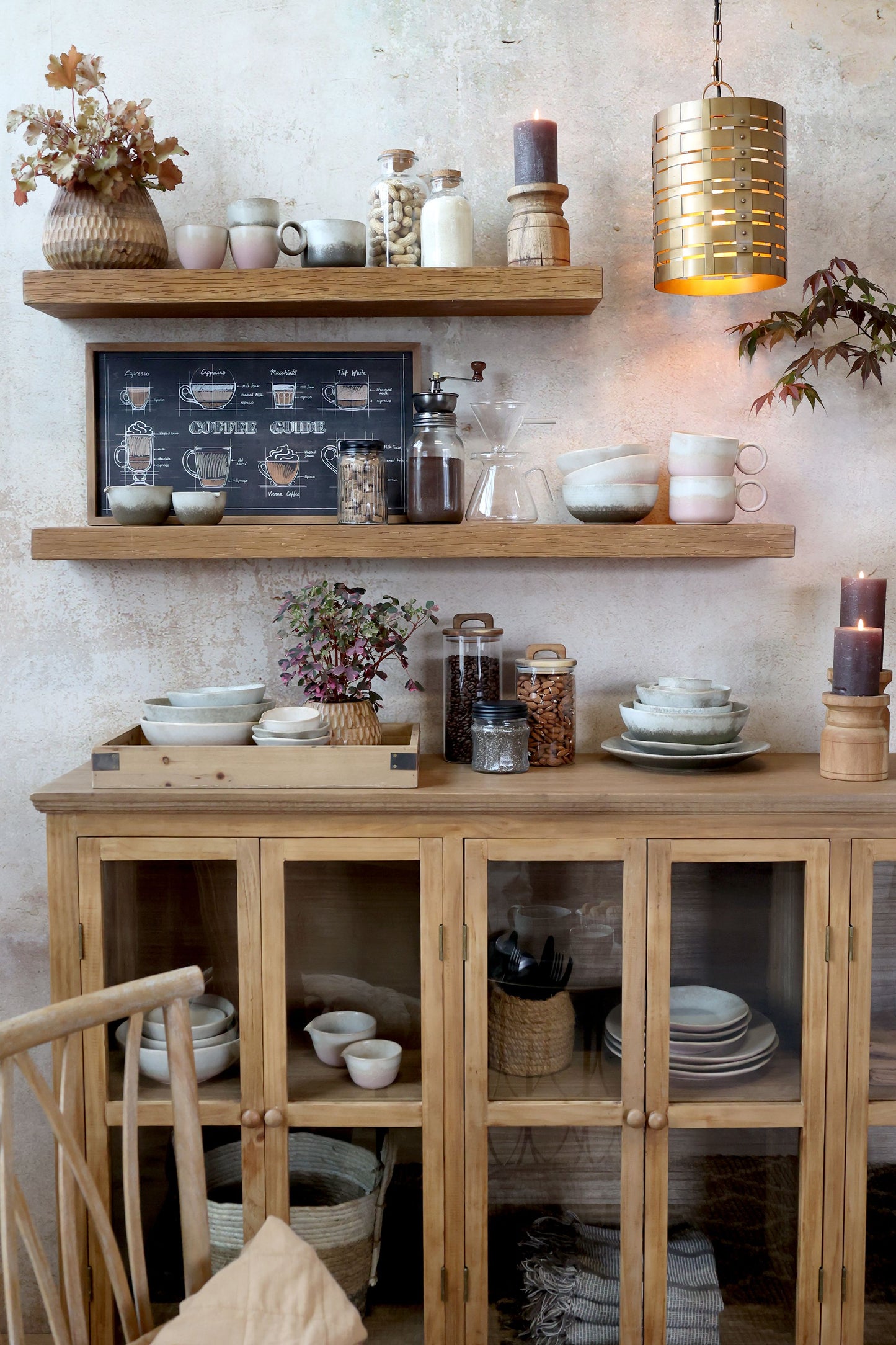 Buffet Vitrine portes vitrées