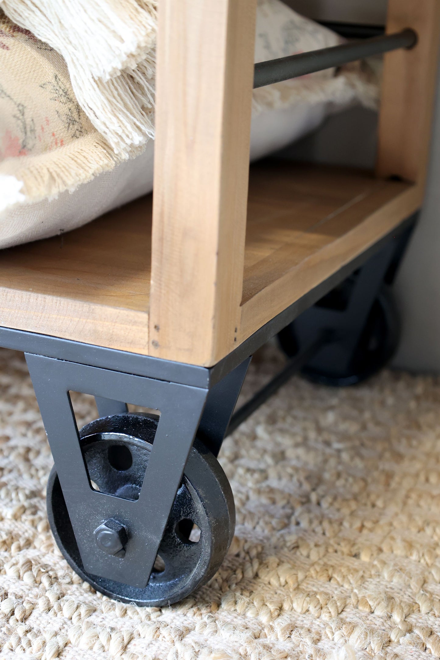 Étagère à 5 étagères sur roues