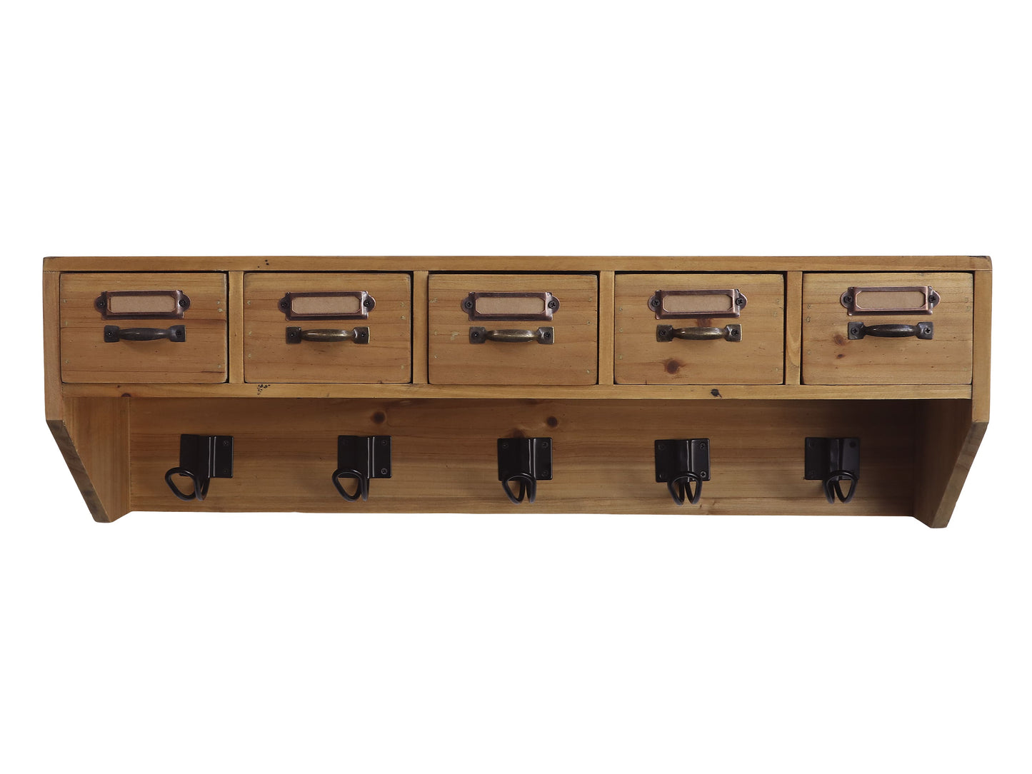 Étagère avec 5 tiroirs et 5 portemanteaux