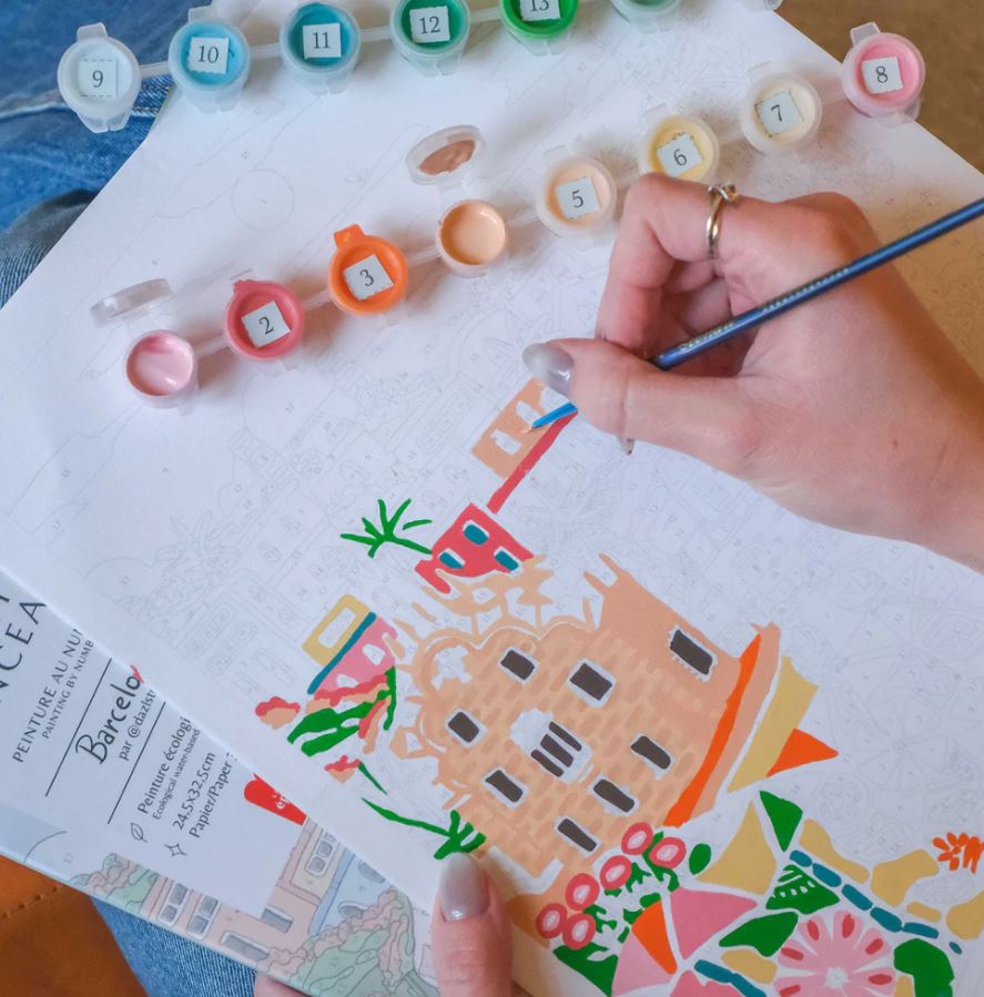 Coffret peinture au numéro - Barcelona par DazlStudio