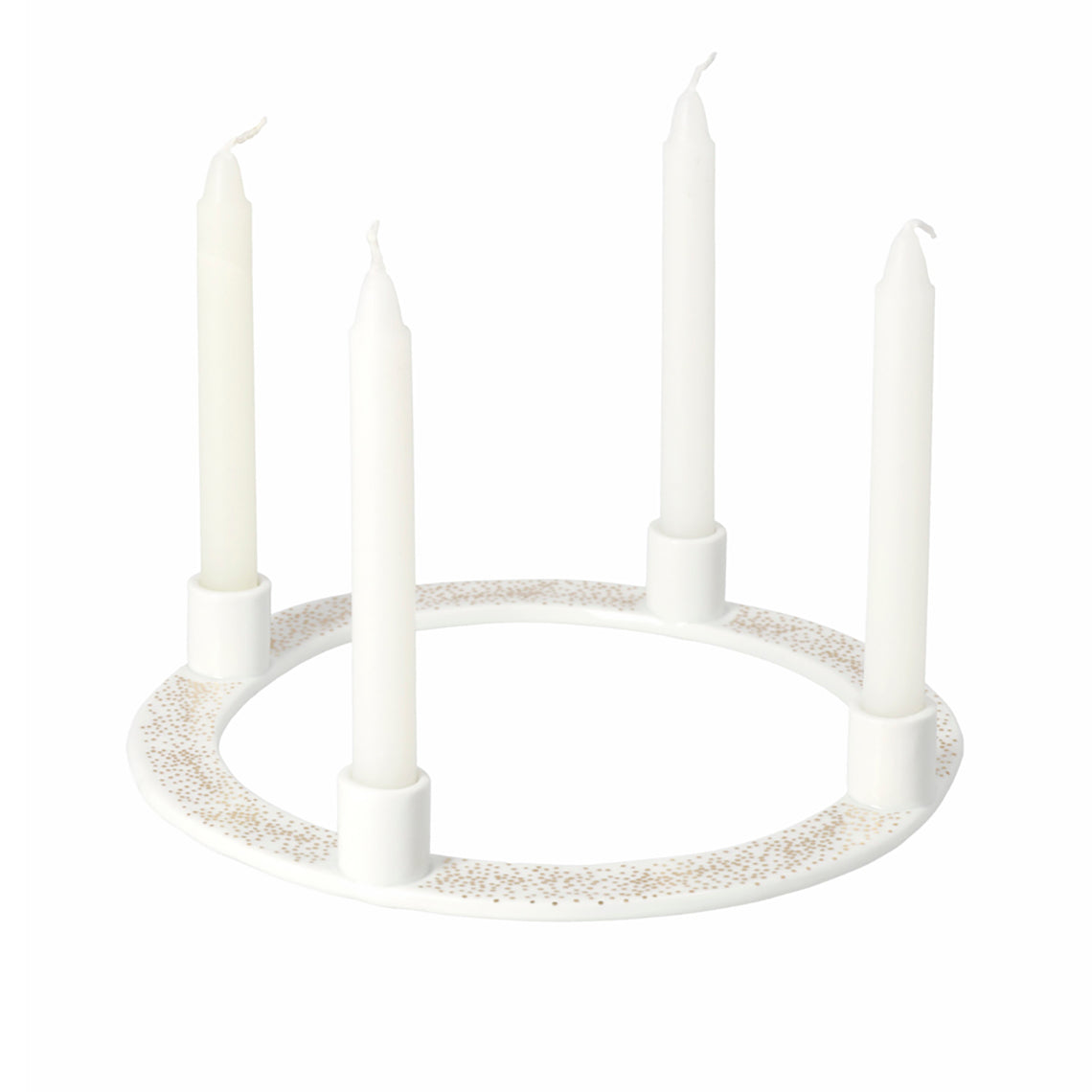 Couronne de bougies « points dorés » - Räder design