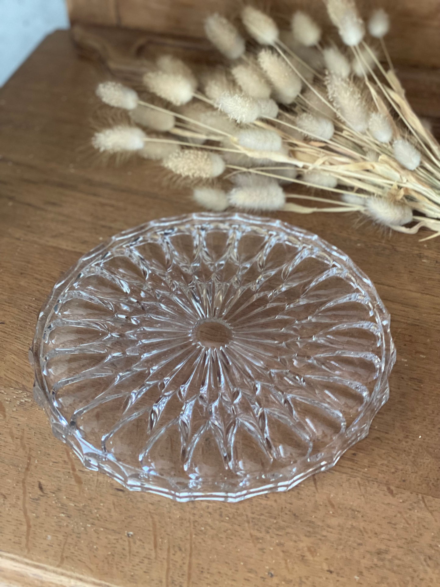 Dessous de plat en verre ciselé