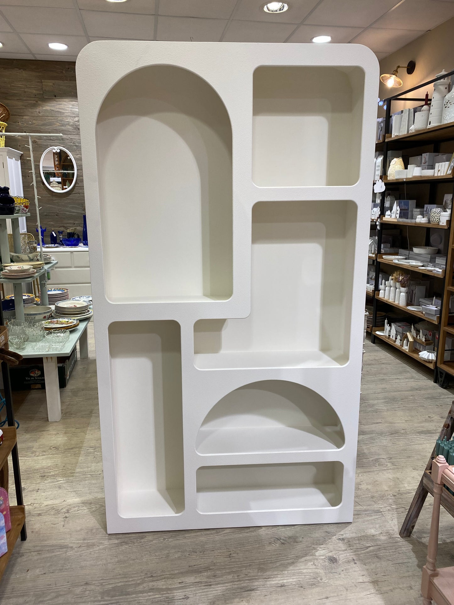 Grande bibliothèque étagère blance BLANC
