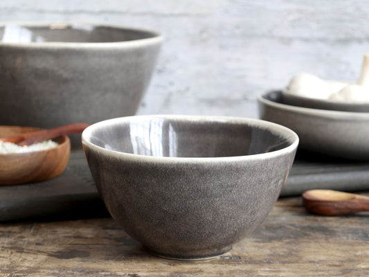 Grand bol 'charbon' en grès