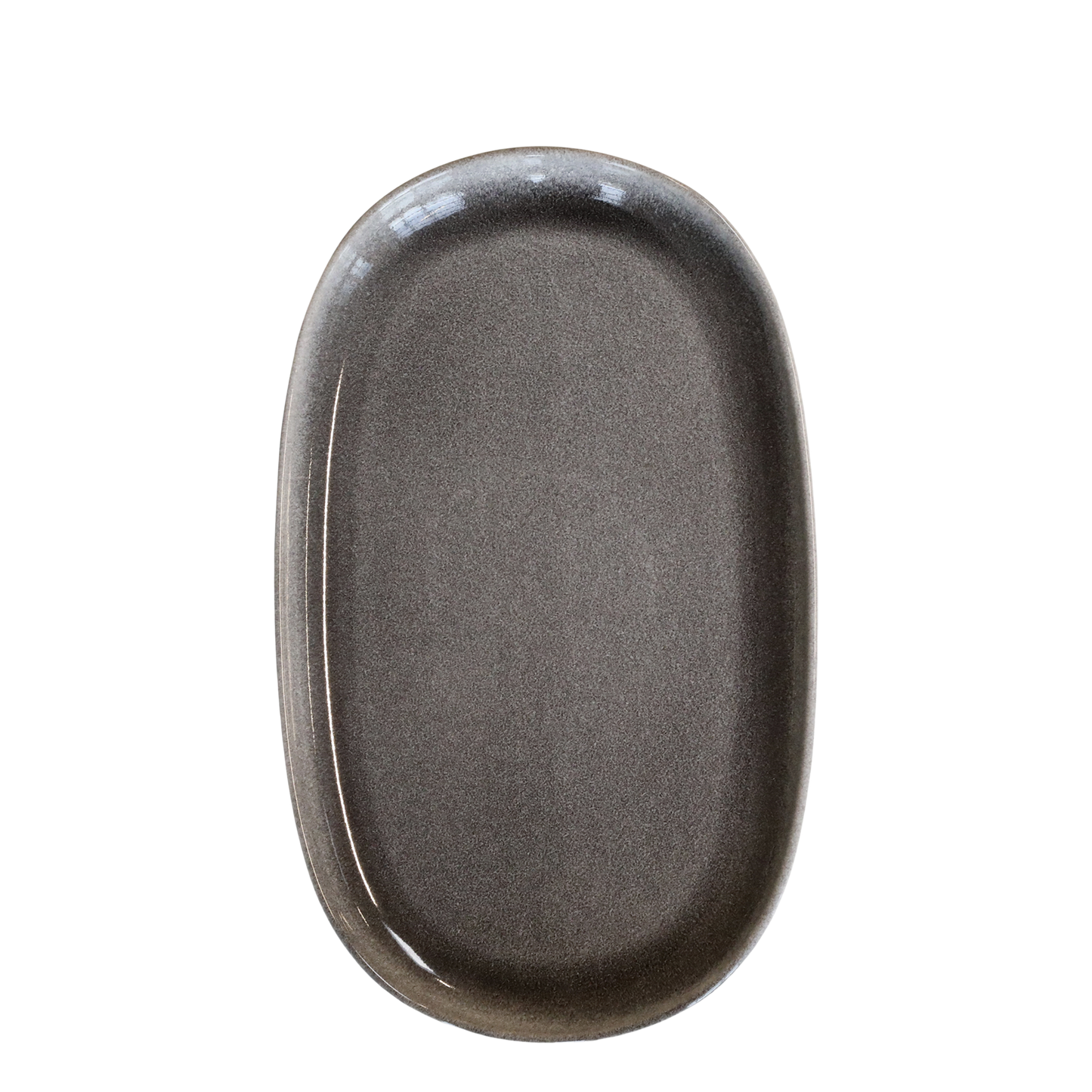 Plat 'charbon' en grès