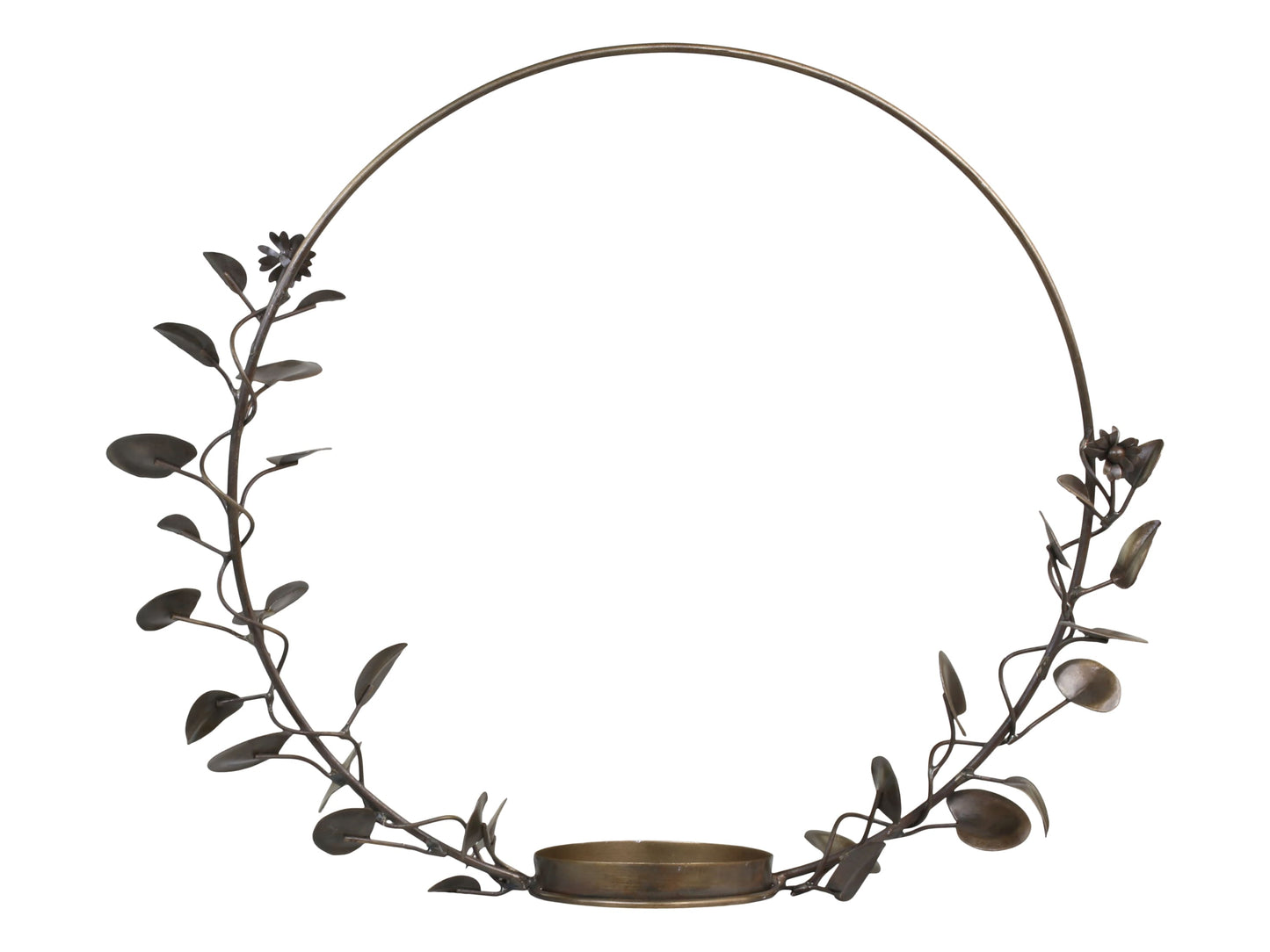 Couronne support bougie en laiton