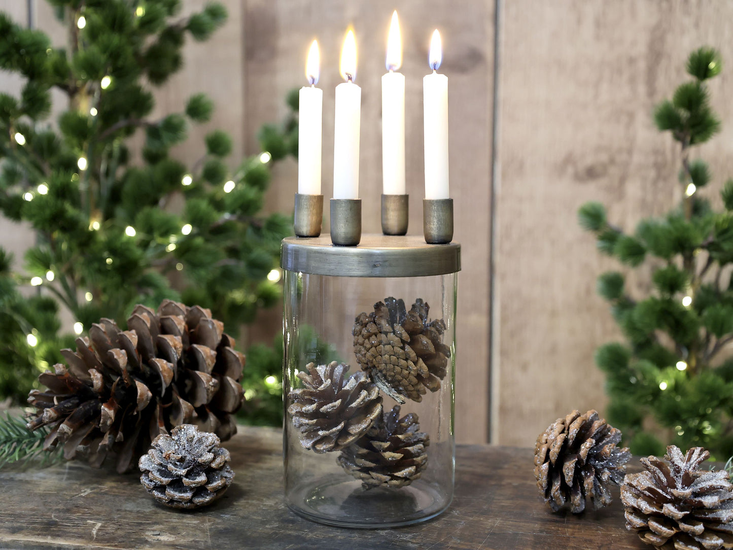 Bougeoir avec 4 supports pour bougies