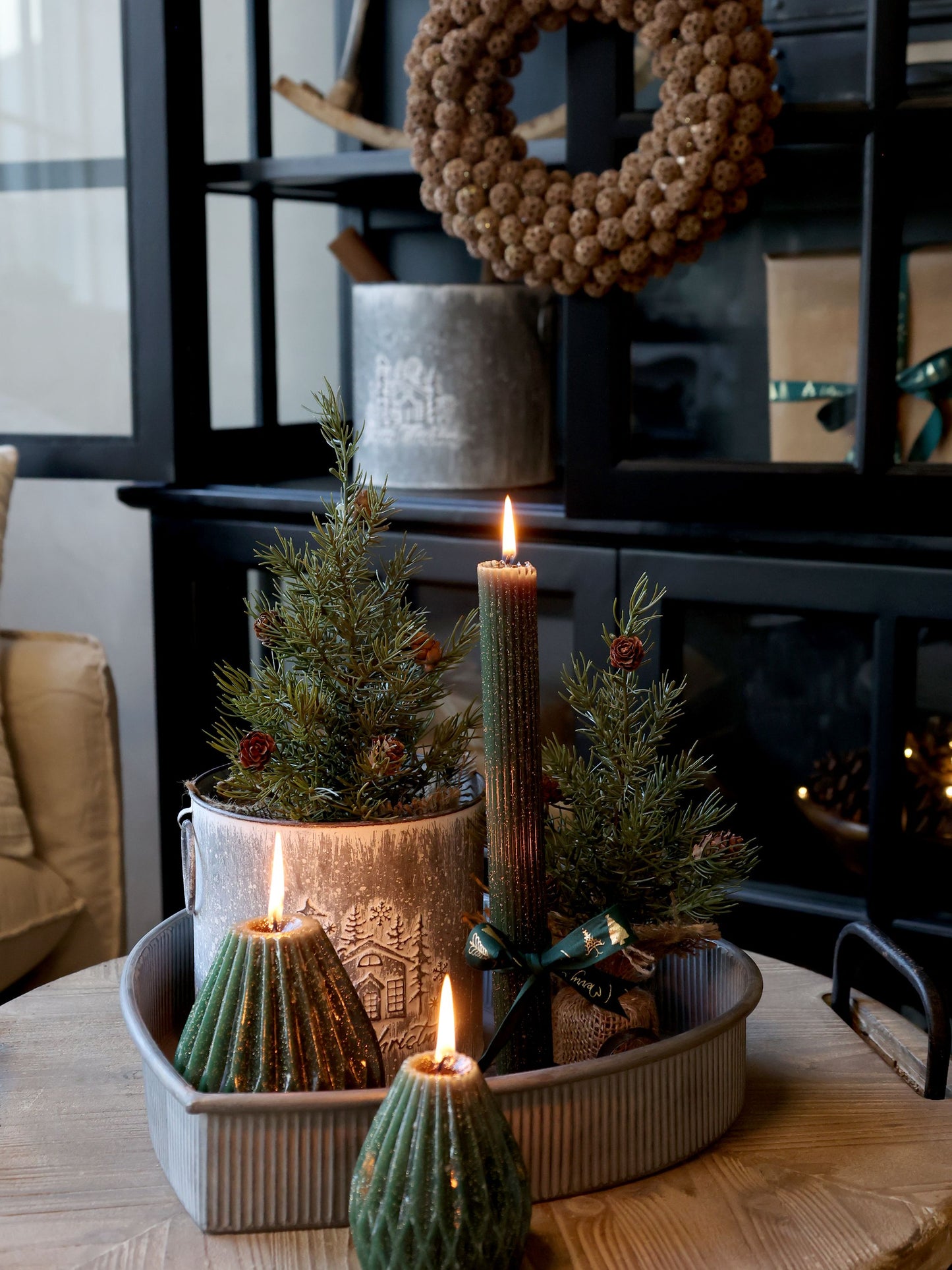 Bougie Pilier diamond avec paillettes