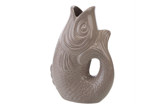 Vase poisson Monsieur Carafon, taille L, sandstone