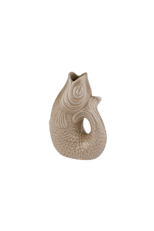 Vase poisson Monsieur Carafon, taille XS, sandstone