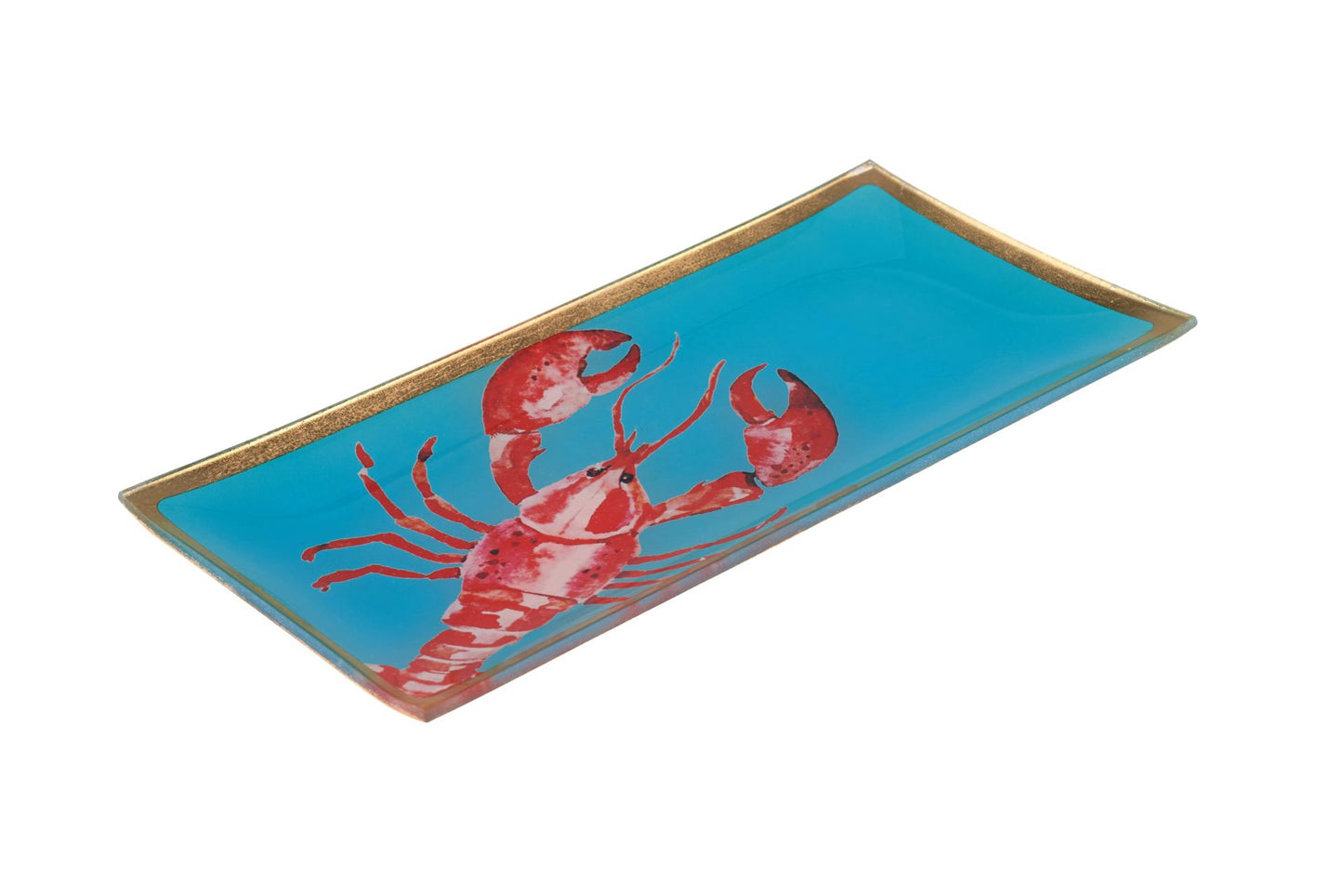 Assiette en verre "lobster", taille L