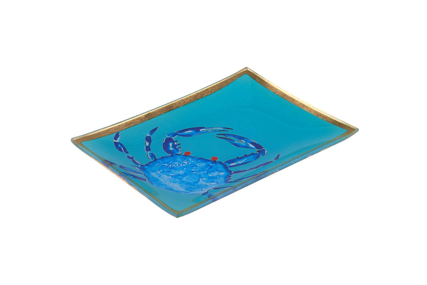 Assiette en verre "crabe", taille M