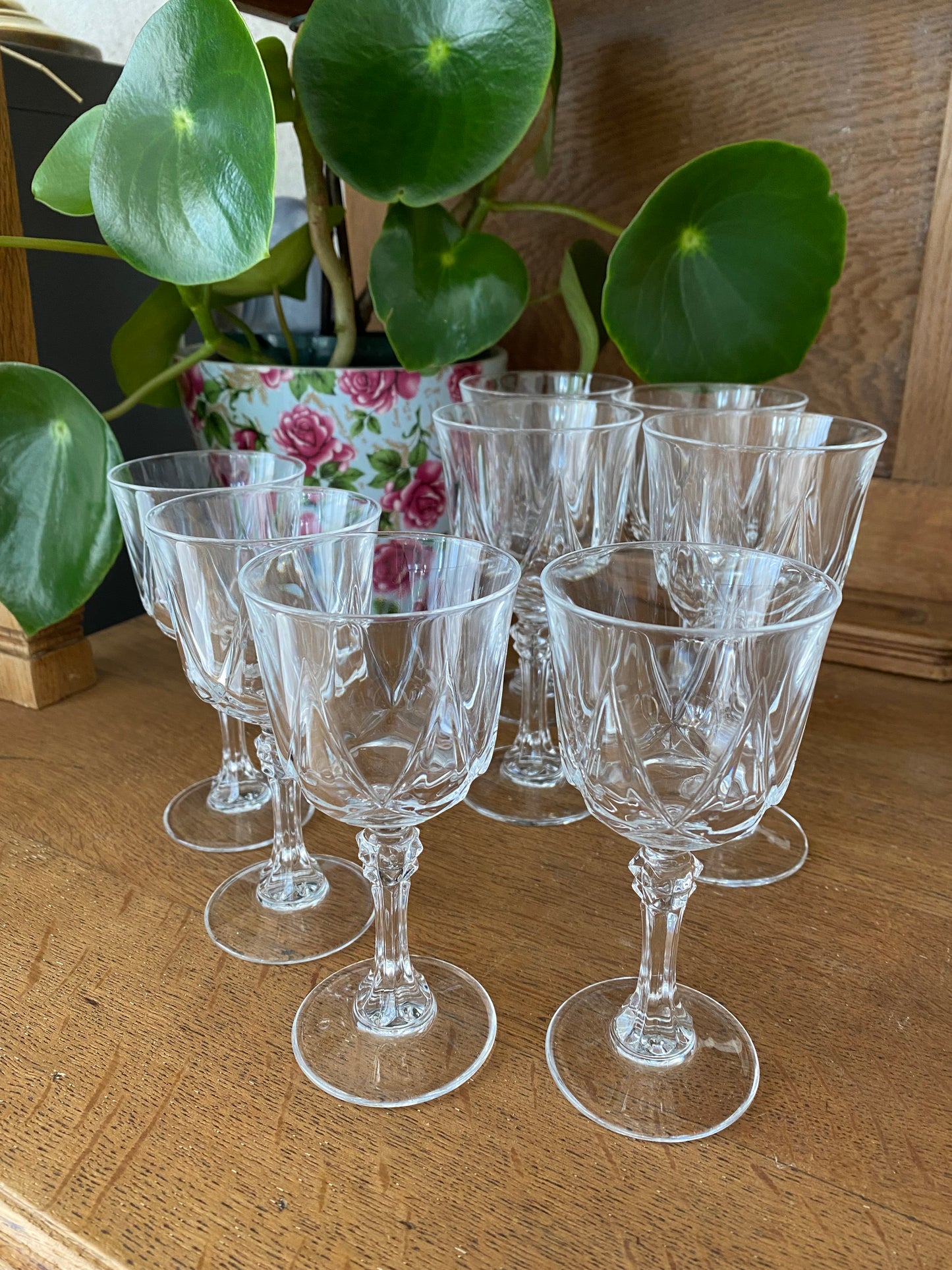 4 verres à eau + vin Cristal d’Arques