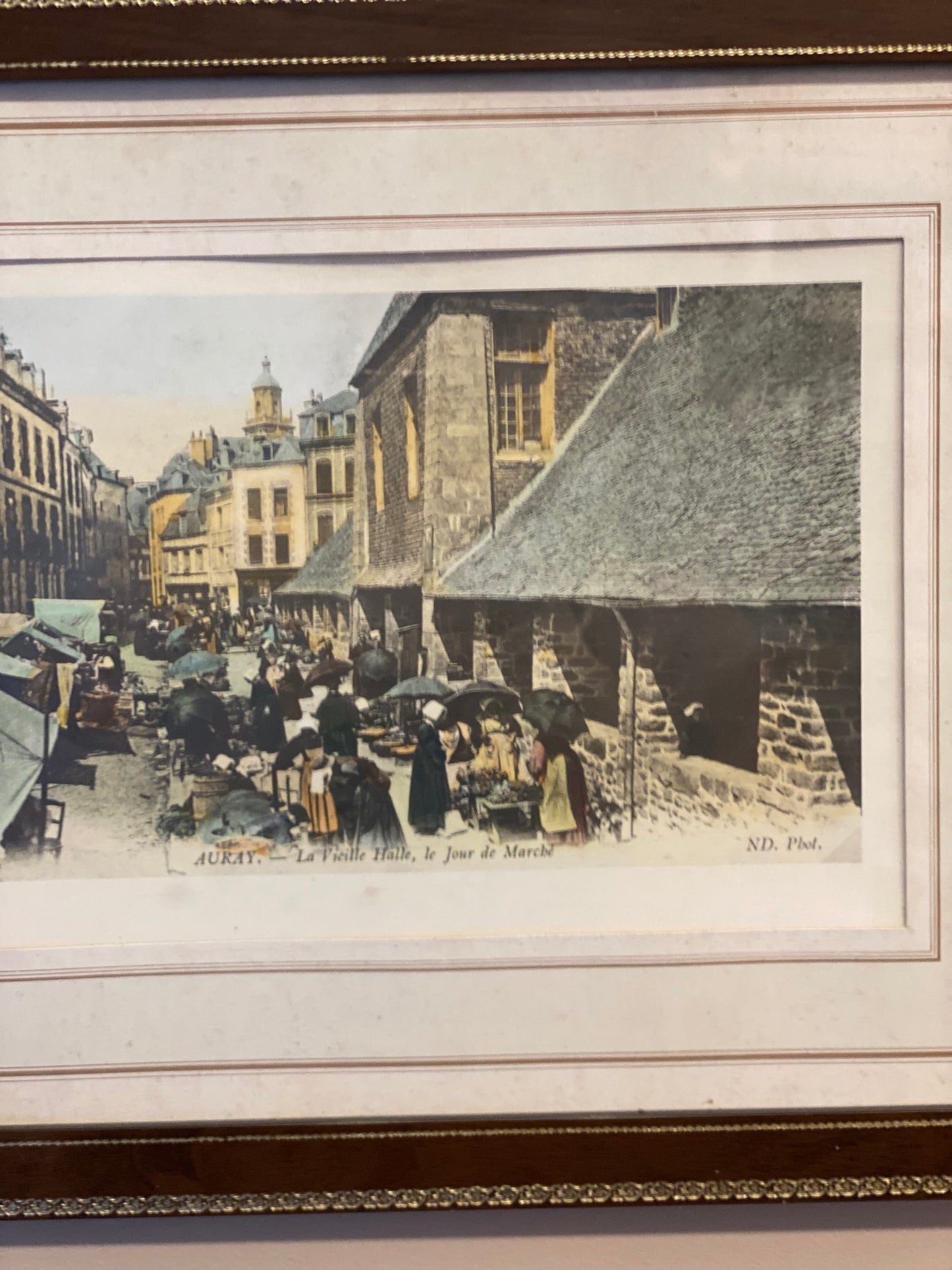 Illustration Auray la vieille halle jour de marché